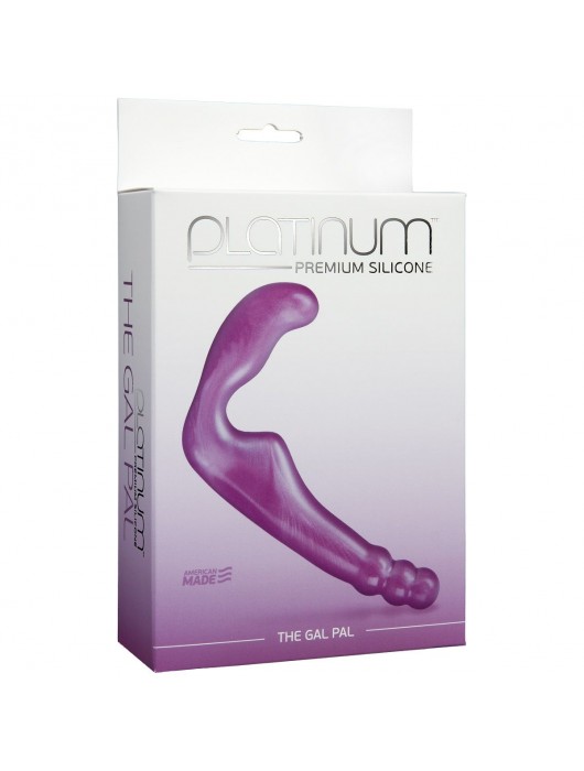 Безремневой фиолетовый страпон из силикона The Gal Pal - 17 см. - Doc Johnson - купить с доставкой в Набережных Челнах