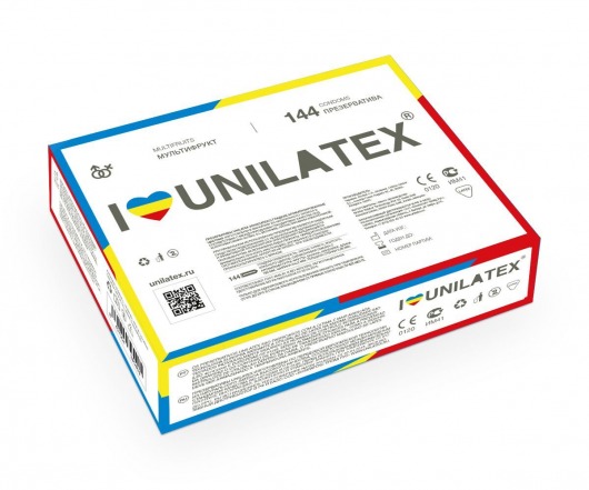 Разноцветные ароматизированные презервативы Unilatex Multifruits - 144 шт. - Unilatex - купить с доставкой в Набережных Челнах