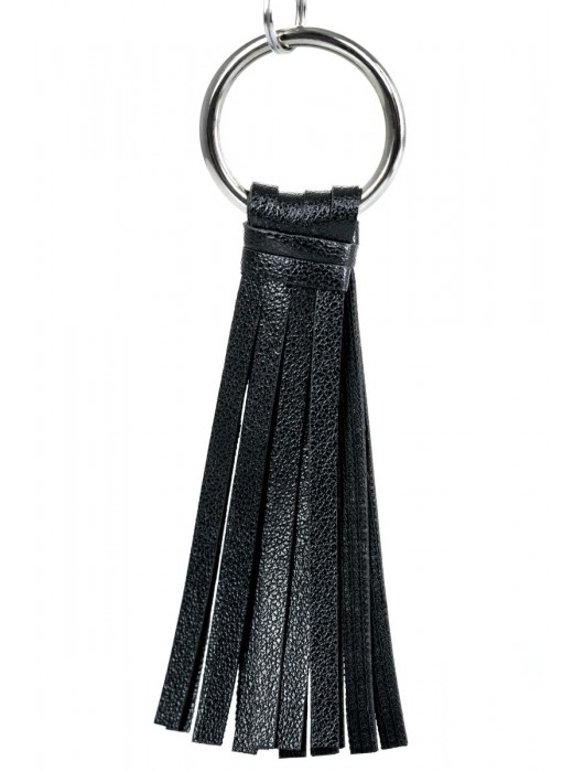 Черно-серебристые зажимы для сосков Theatre с кисточками - ToyFa - купить с доставкой в Набережных Челнах