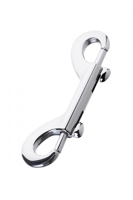 Серебристый двухсторонний карабин TOYFA Metal - ToyFa - купить с доставкой в Набережных Челнах