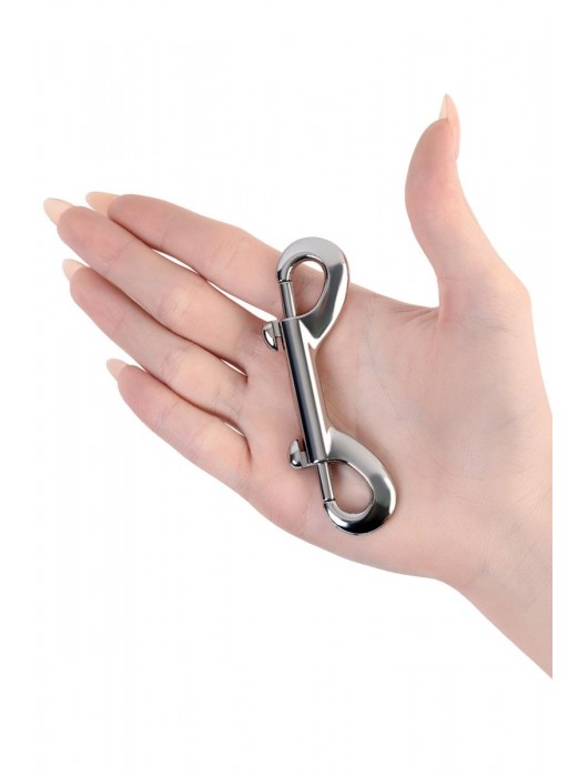 Серебристый двухсторонний карабин TOYFA Metal - ToyFa - купить с доставкой в Набережных Челнах
