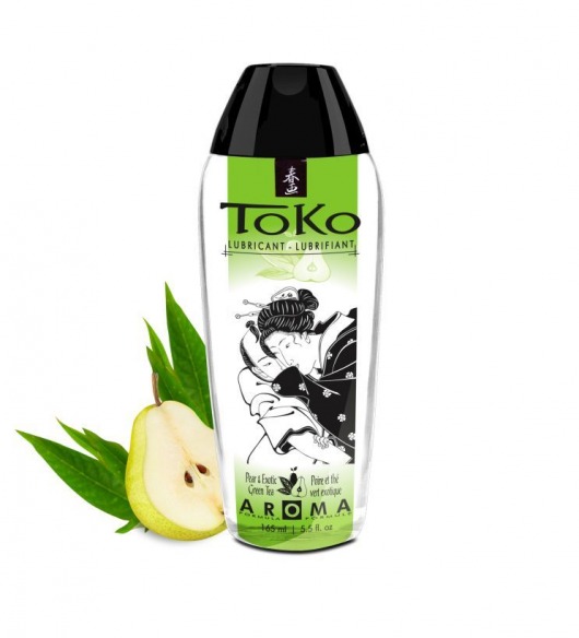 Интимный гель TOKO Pear   Exotic Green Tea с ароматом груши и зеленого чая - 165 мл. - Shunga - купить с доставкой в Набережных Челнах