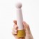 Нежно-розовый вибратор с шаровидной мягкой головкой Iroha Rin - 14,8 см. - Tenga