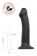 Черный фаллос на присоске Silicone Bendable Dildo L - 19 см. - Strap-on-me - купить с доставкой в Набережных Челнах