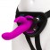 Лиловый страпон Rechargeable Vibrating Strap-On Harness Set - 17,6 см. - Happy Rabbit - купить с доставкой в Набережных Челнах