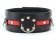 Черно-красный ошейник на пряжке - БДСМ Арсенал - купить с доставкой в Набережных Челнах