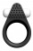 Чёрное эрекционное кольцо LIT-UP SILICONE STIMU RING 1 BLACK - Dream Toys - в Набережных Челнах купить с доставкой